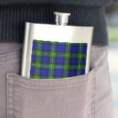 Campbell tartan blue green plaid heupfles (Voorbeeld)