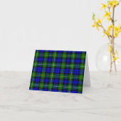 Campbell tartan blue green plaid kaart (Gele Bloem)