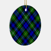 Campbell tartan blue green plaid keramisch ornament (Rechts)