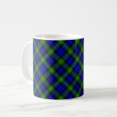 Campbell tartan blue green plaid koffiemok (Voorkant links)
