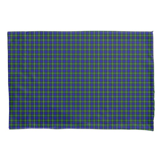 Campbell tartan blue green plaid kussensloop (Voorkant-Links)