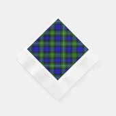 Campbell tartan blue green plaid servet (Hoek)