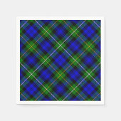 Campbell tartan blue green plaid servetten (Voorkant)
