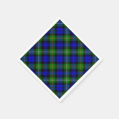 Campbell tartan blue green plaid servetten (Hoek)