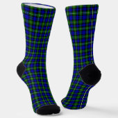 Campbell tartan blue green plaid sokken (Gebogen)