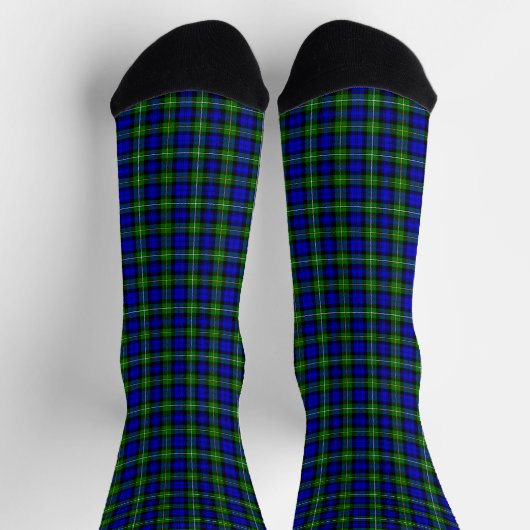 Campbell tartan blue green plaid sokken (Top)