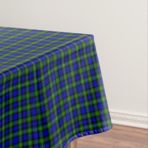 Campbell tartan blue green plaid tafelkleed