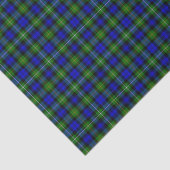 Campbell tartan blue green plaid tissuepapier (Detail)