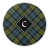 Campbell Tartan Ceramic Knob. Keramische Knop (Voorkant)