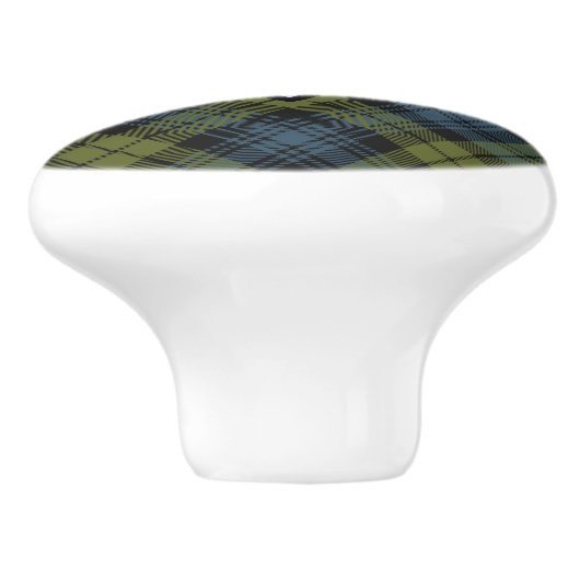 Campbell Tartan Ceramic Knob. Keramische Knop (Zijkant)