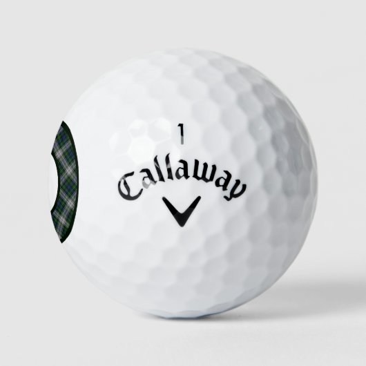Campbell Tartan Clan Pset Golf Balls Golfballen (Logo)
