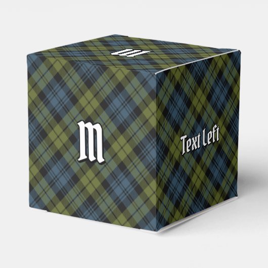 Campbell Tartan Favor Box Bedankdoosjes (Achterkant)