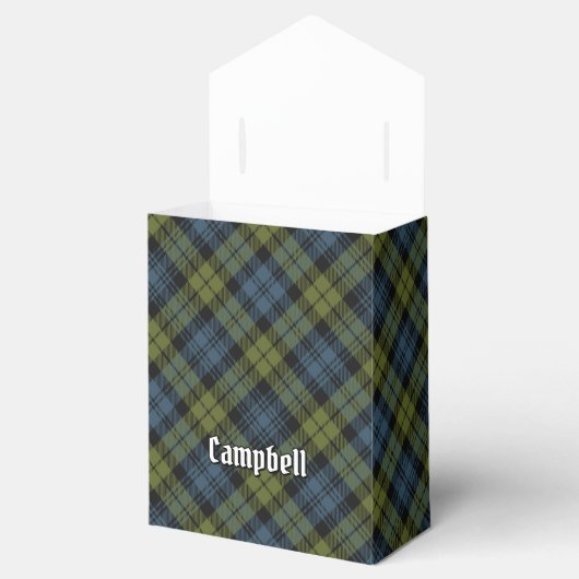 Campbell Tartan Favor Box Bedankdoosjes (Geopend)