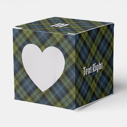 Campbell Tartan Favor Box Bedankdoosjes (Voorkant Zijde)