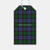 Campbell Tartan Green Plaid Cadeaulabel (Voorkant)