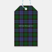 Campbell Tartan Green Plaid Cadeaulabel (Achterkant)