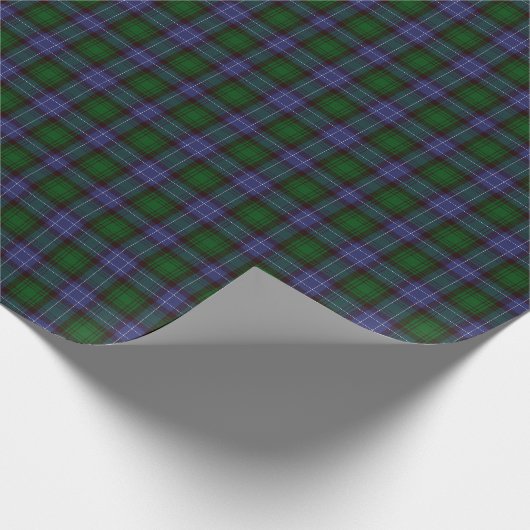 Campbell Tartan Green Plaid Cadeaupapier (Hoek)