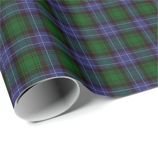 Campbell Tartan Green Plaid Cadeaupapier (Rol Hoek)