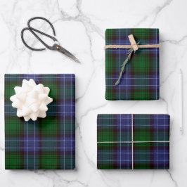 Campbell Tartan Green Plaid Inpakpapier Vel