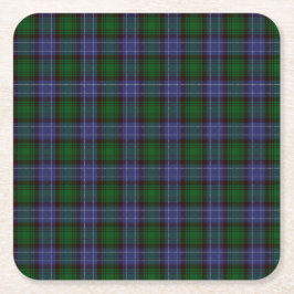 Campbell Tartan Green Plaid Kartonnen Onderzetters