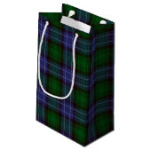 Campbell Tartan Green Plaid Klein Cadeauzakje (Achterkant Gekanteld)