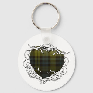 Campbell Tartan Heart Sleutelhanger