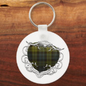 Campbell Tartan Heart Sleutelhanger (Voorkant)