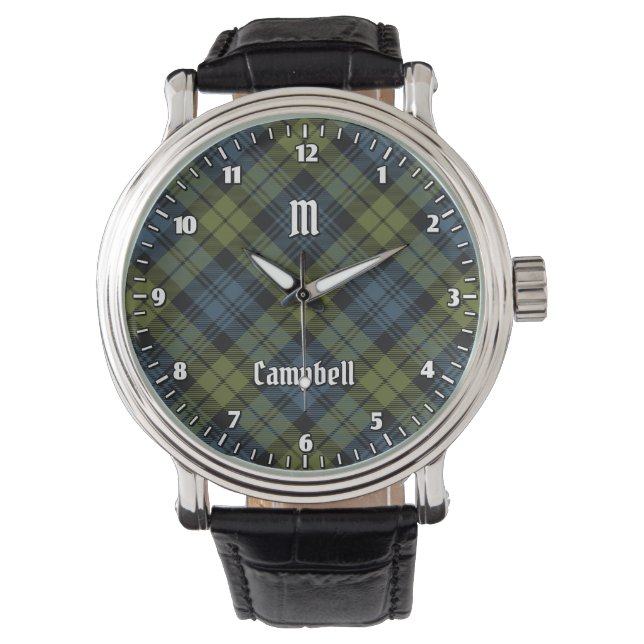 Campbell Tartan Horloge (Voorkant)