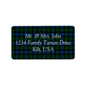 Campbell Tartan Label (Voorkant)