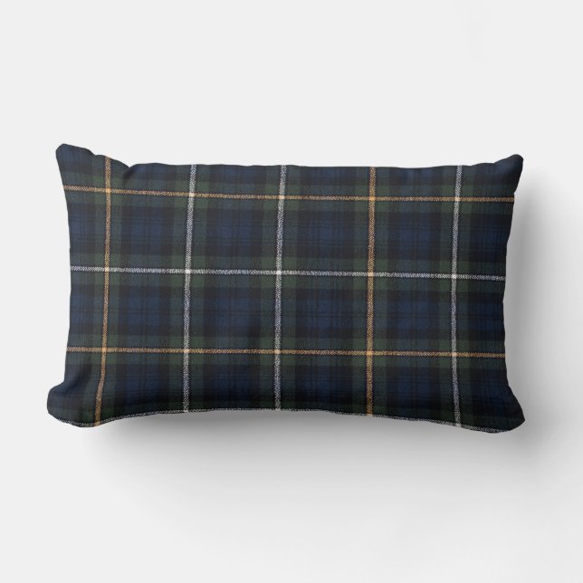 Campbell Tartan Lumbar Pillow 13 x 21 inch Kussen (Voorkant)