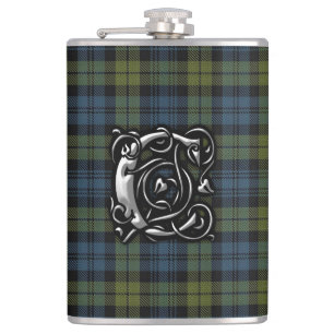 Campbell Tartan Old Scotland Flask Heupfles