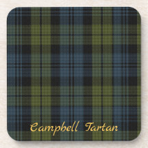Campbell Tartan Onderzetters Wedding Gift Set van 