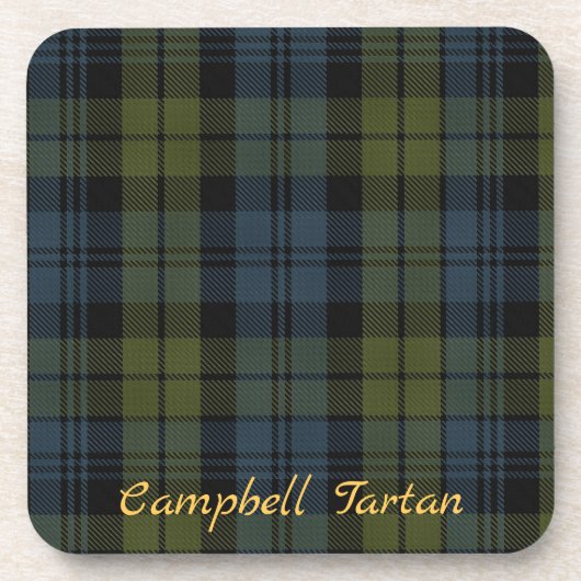 Campbell Tartan Onderzetters Wedding Gift Set van  (Voorkant)