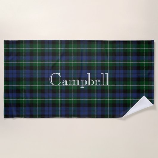 Campbell Tartan Pset Beach Towel Strandlaken (Voorkant)