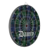 Campbell Tartan Pset Custom Dart Board Dartbord (Voorkant Links)