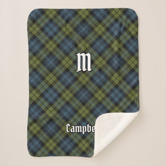 Campbell Tartan Sherpa Deken (Voorkant)