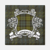 Campbell Tartan Shield Magneet (Voorkant)