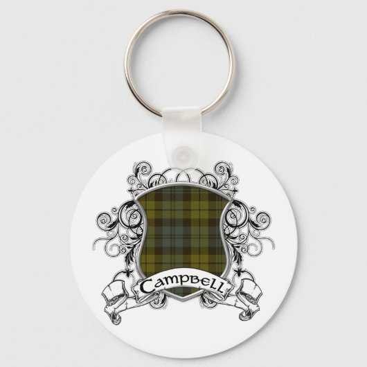 Campbell Tartan Shield Sleutelhanger (Voorkant)