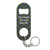 Campbell Tartan Sleutelhanger Bottle Open Mini Flessenopener (Achterkant)
