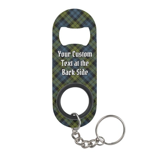 Campbell Tartan Sleutelhanger Bottle Open Mini Flessenopener (Achterkant)