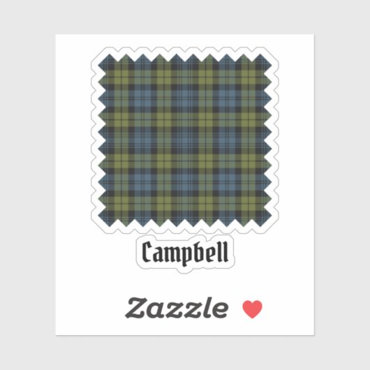 Campbell Tartan Sticker (Vel)