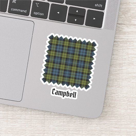 Campbell Tartan Sticker (Detail)