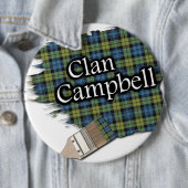 Campbell Tartan Verfkwast Ronde Button 6,0 Cm (In situ)
