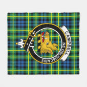 Campbell van Breadalbane Ancient Tartan Fleece Deken (Voorkant (Horizontaal))