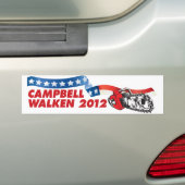 Campbell/Walken 2012 Bumpersticker (Op auto)