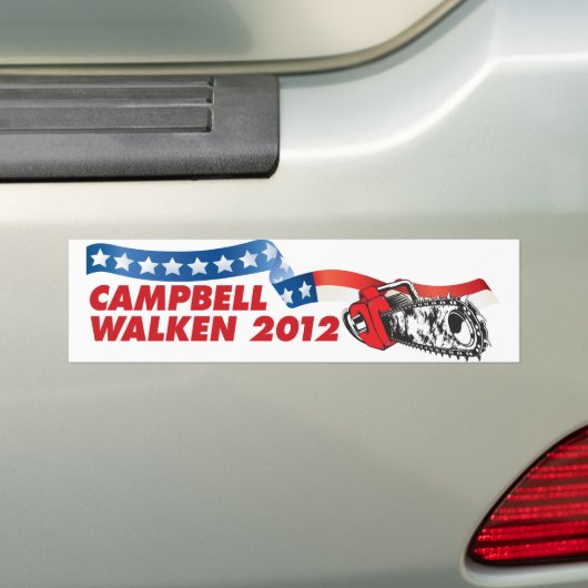 Campbell/Walken 2012 Bumpersticker (Op auto)
