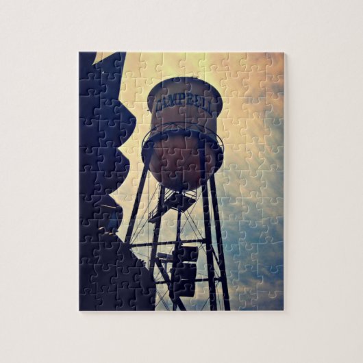 Campbell Water Tower 8 X 10 Puzzle Legpuzzel (Verticaal)