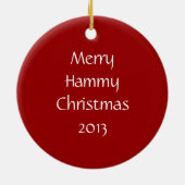 Campbells Dwarf Russische Hamster Keramisch Ornament (Achterkant)