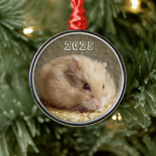 Campbells Dwarf Russische Hamster Metalen Ornament