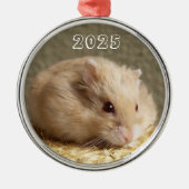 Campbells Dwarf Russische Hamster Metalen Ornament (Voorkant)